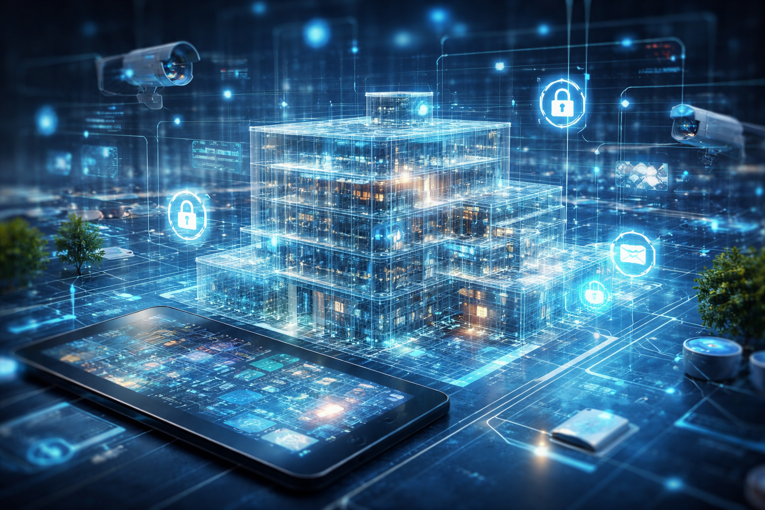 Indoor mapping visualization forming a digital twin of a secure building environment with integrated safety systems and spatial awareness. When Convenience Rewrites the Map