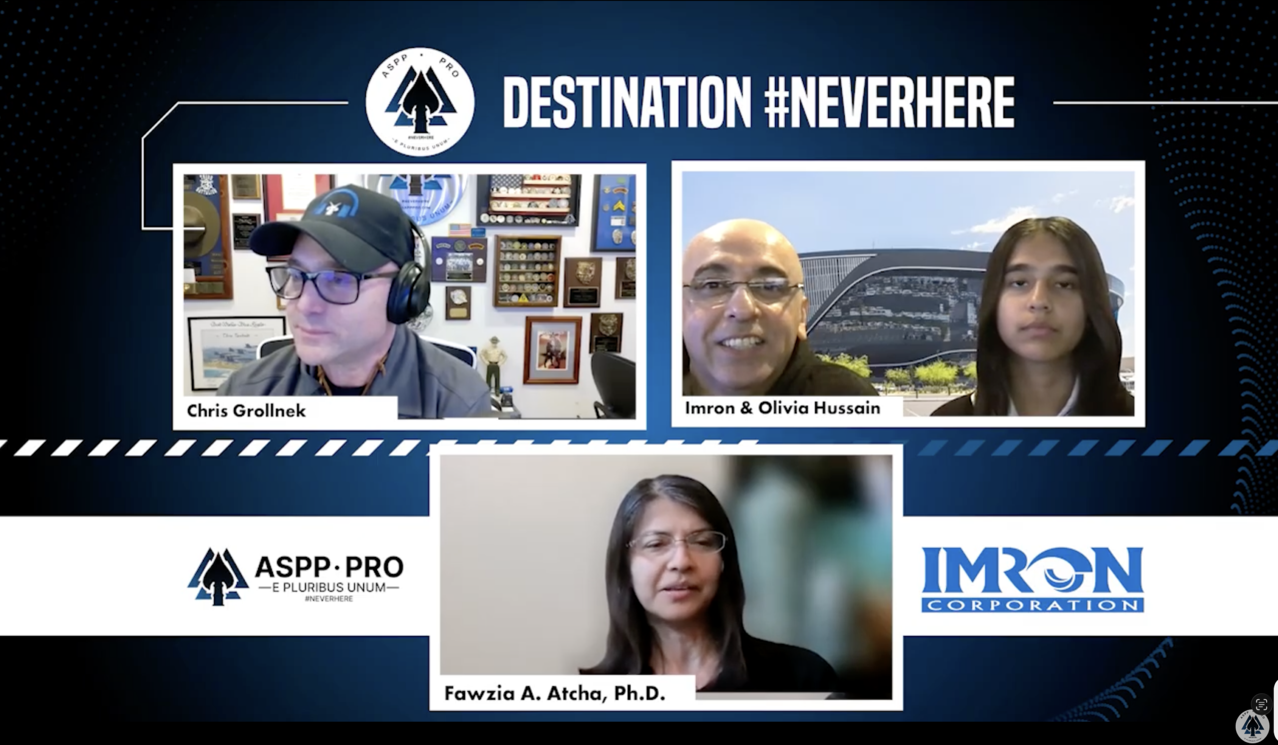 Lockdown Generation Safety podcast featuring Chris Grollnek of Active Shooter Prevention Project™ and Imron Corporation discussing prevention-first leadership on Destination #NEVERHERE™