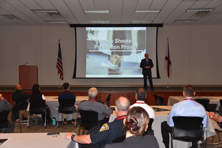 Chris Grollnek delivering Active Shooter Prevention Project national partnership for prevention training to law enforcement and security professionals aspppro.com PRO Model healthcare active shooter prevention #NEVERHERE