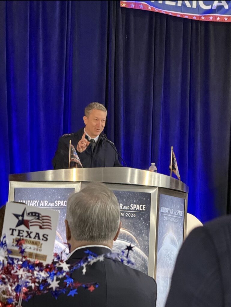 General Dan Caine 22nd Chairman Joint Chiefs of Staff keynote Military Air and Space Symposium 2026 Fort Worth Texas