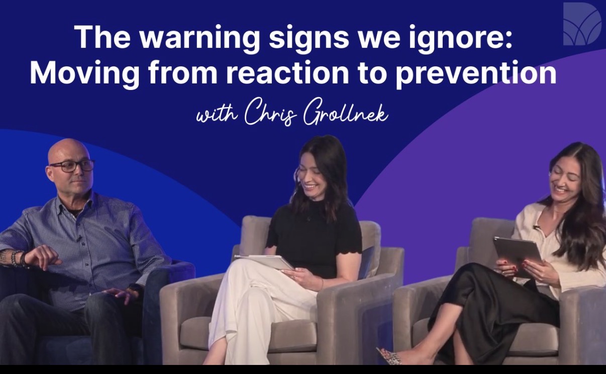 Chris Grollnek, Active Shooter Expert, speaking on a panel titled "The warning signs we ignore: Moving from reaction to prevention"